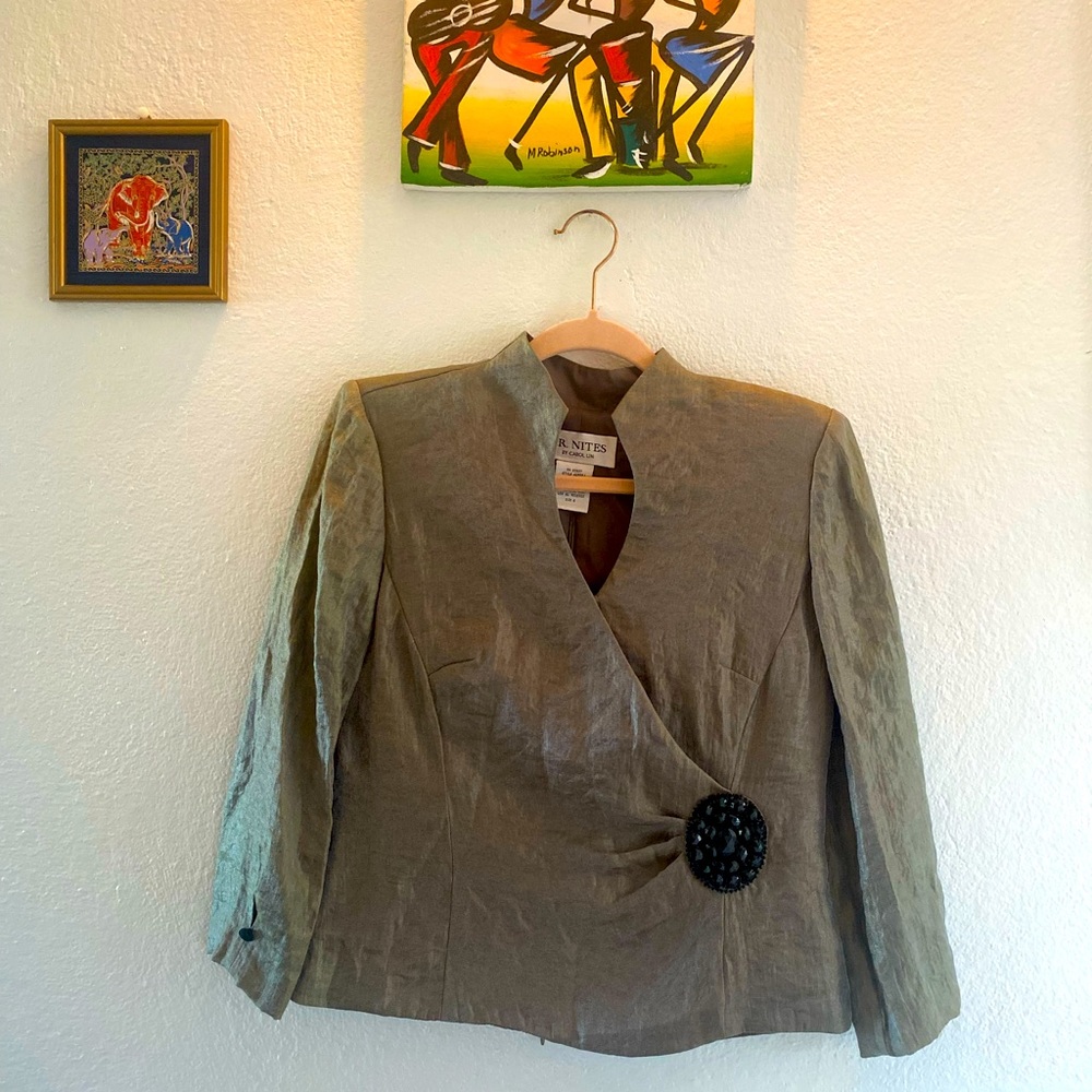 JRNites olive green blazer